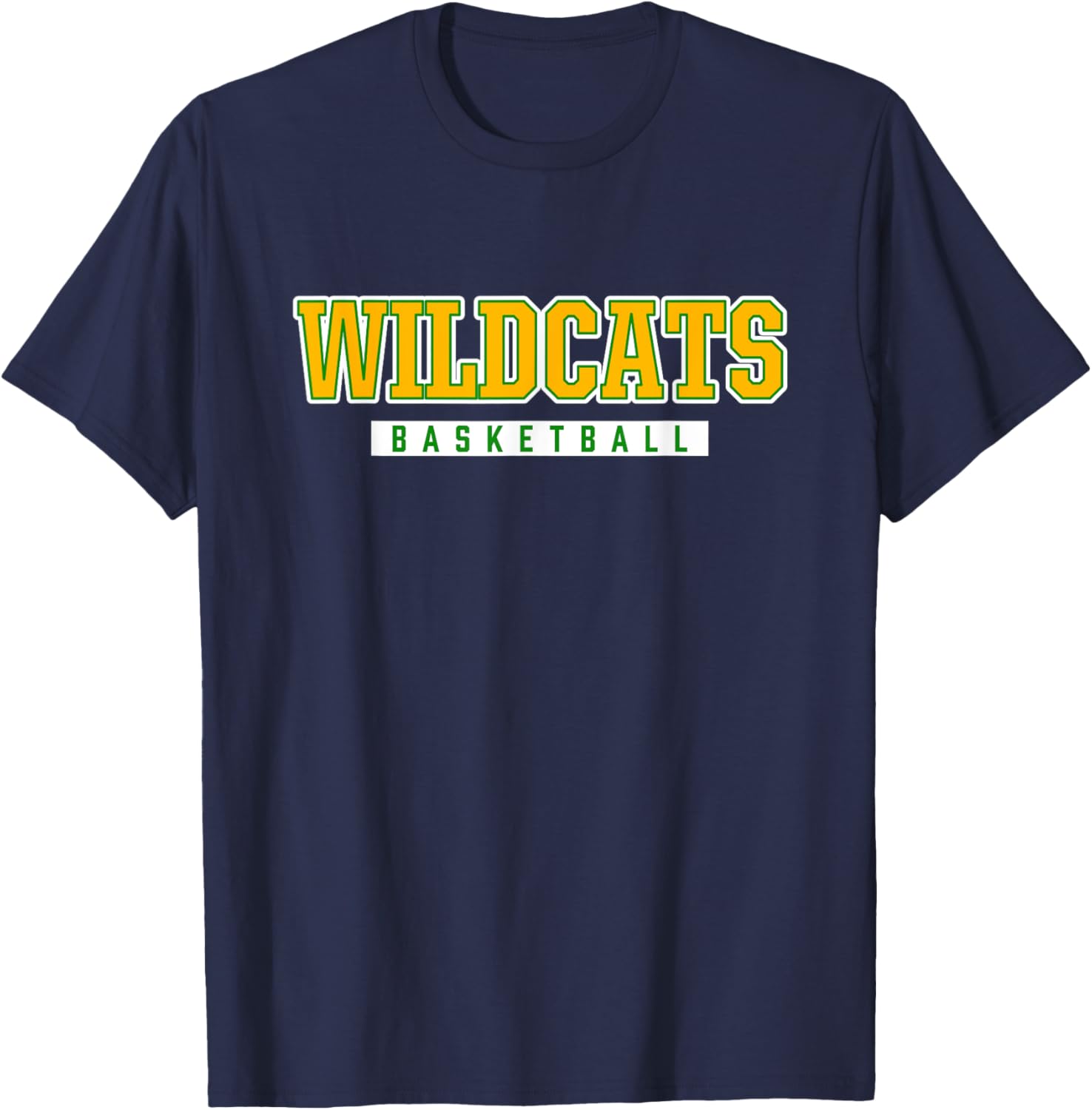 Wildcats Basketball Great Bridge High School T-Shirt - T-Shirt | Navy