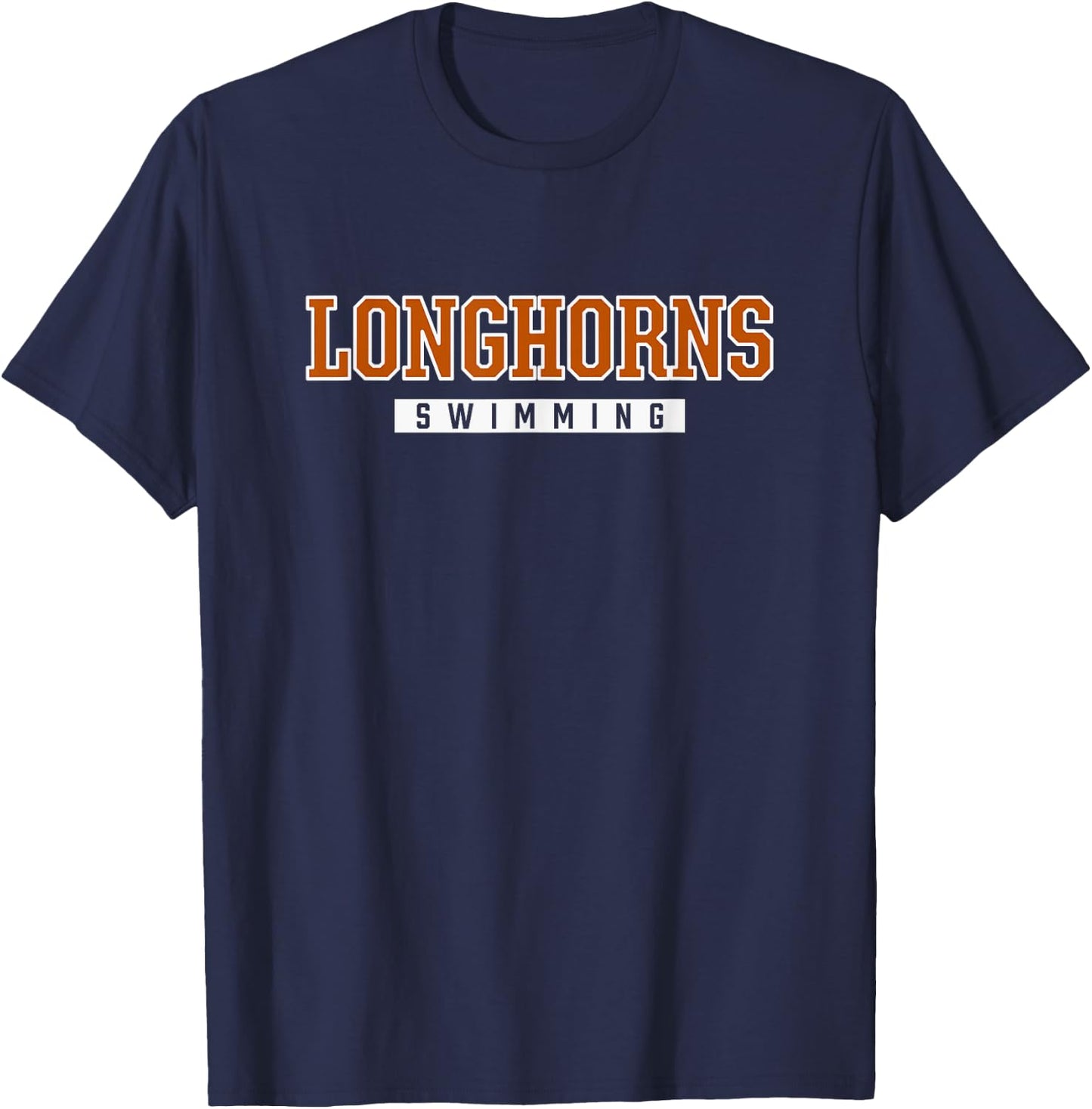 United Longhorns Swimming T-Shirt - T-Shirt | Navy
