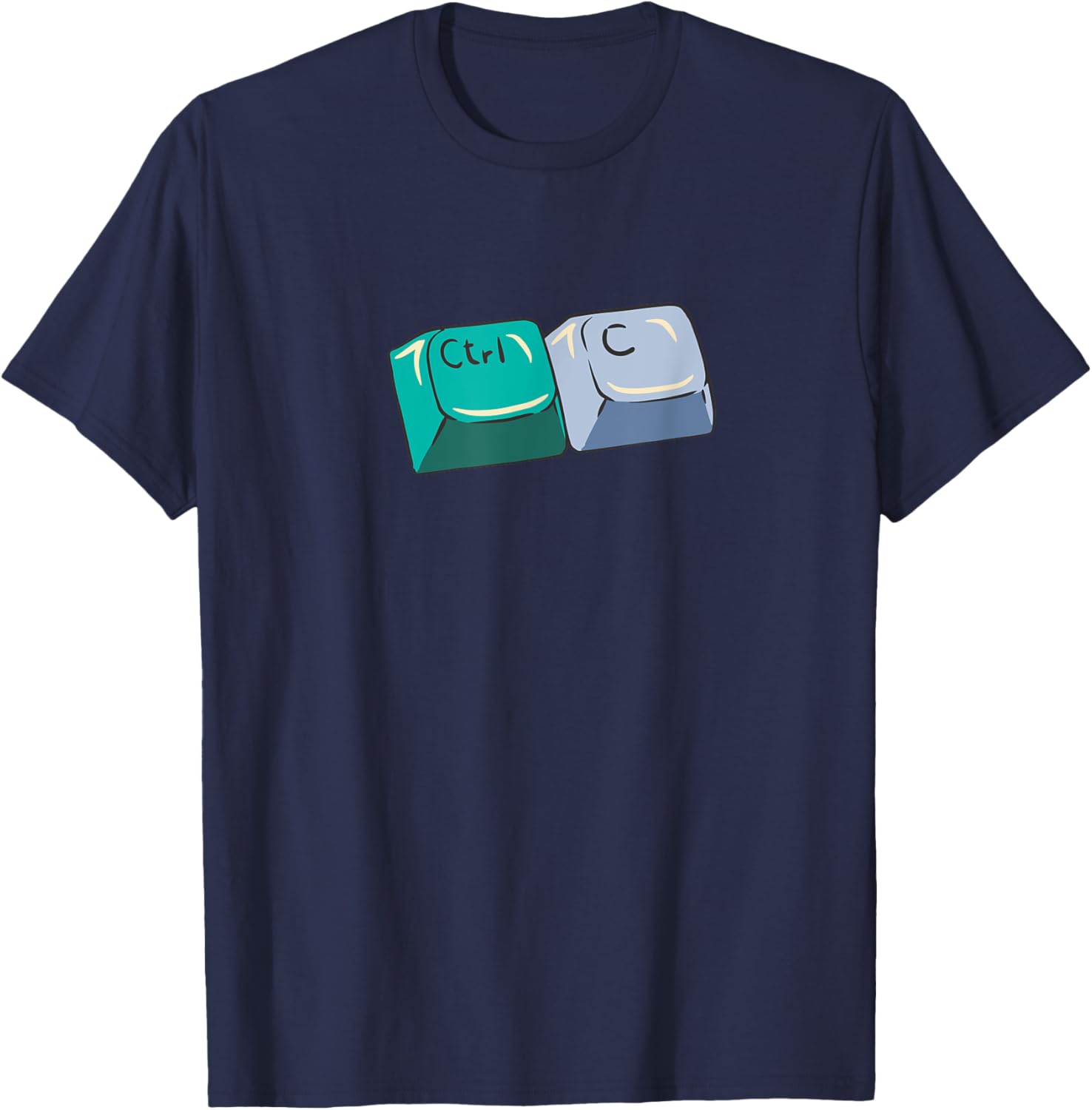 CTRL C matches Control V Funny Matching Parent Child Meme T-Shirt - T-Shirt | Navy