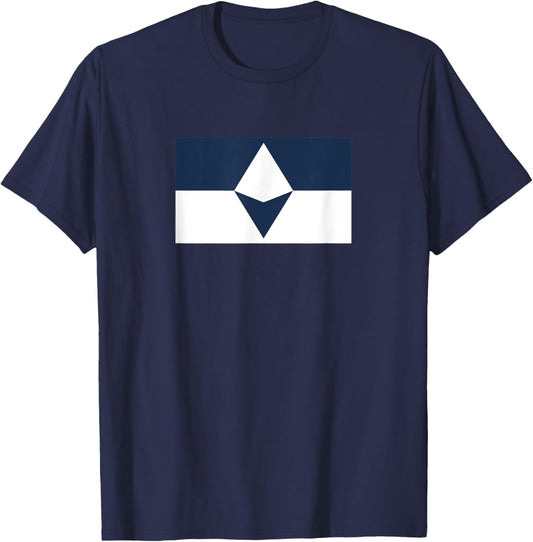 Antarctica Flag True South Design T-Shirt - T-Shirt | Navy