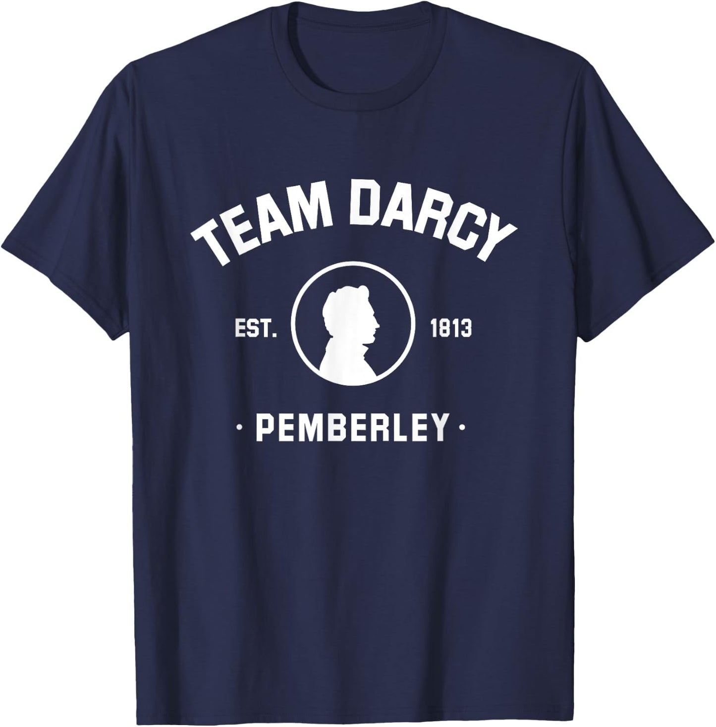Mr Darcy Pride and Prejudice Jane Austen Team Darcy T-Shirt - T-Shirt | Navy