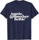 Auntie Godmother Bestie Gift from GodChild, God Mama Gift T-Shirt - T-Shirt | Navy