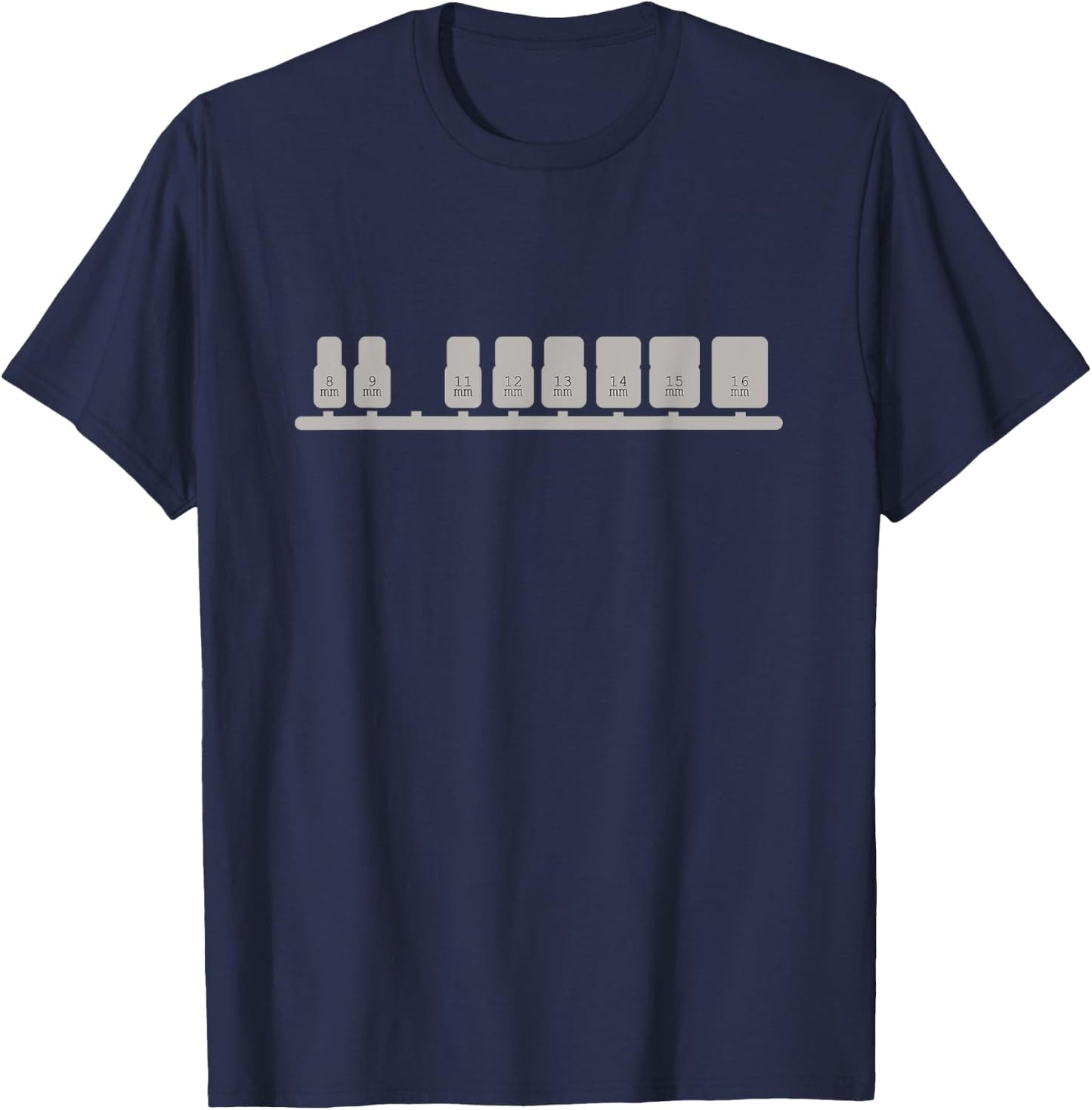 Missing 10mm Socket Funny Mechanic T-Shirt - T-Shirt | Navy