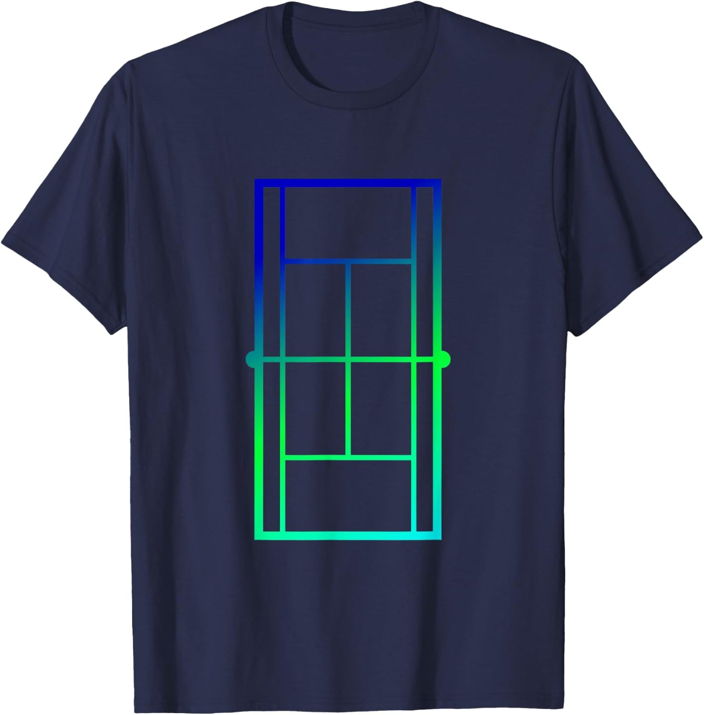 Tennis Court, Tennis Lines Court, Tennis T-Shirt - T-Shirt | Navy
