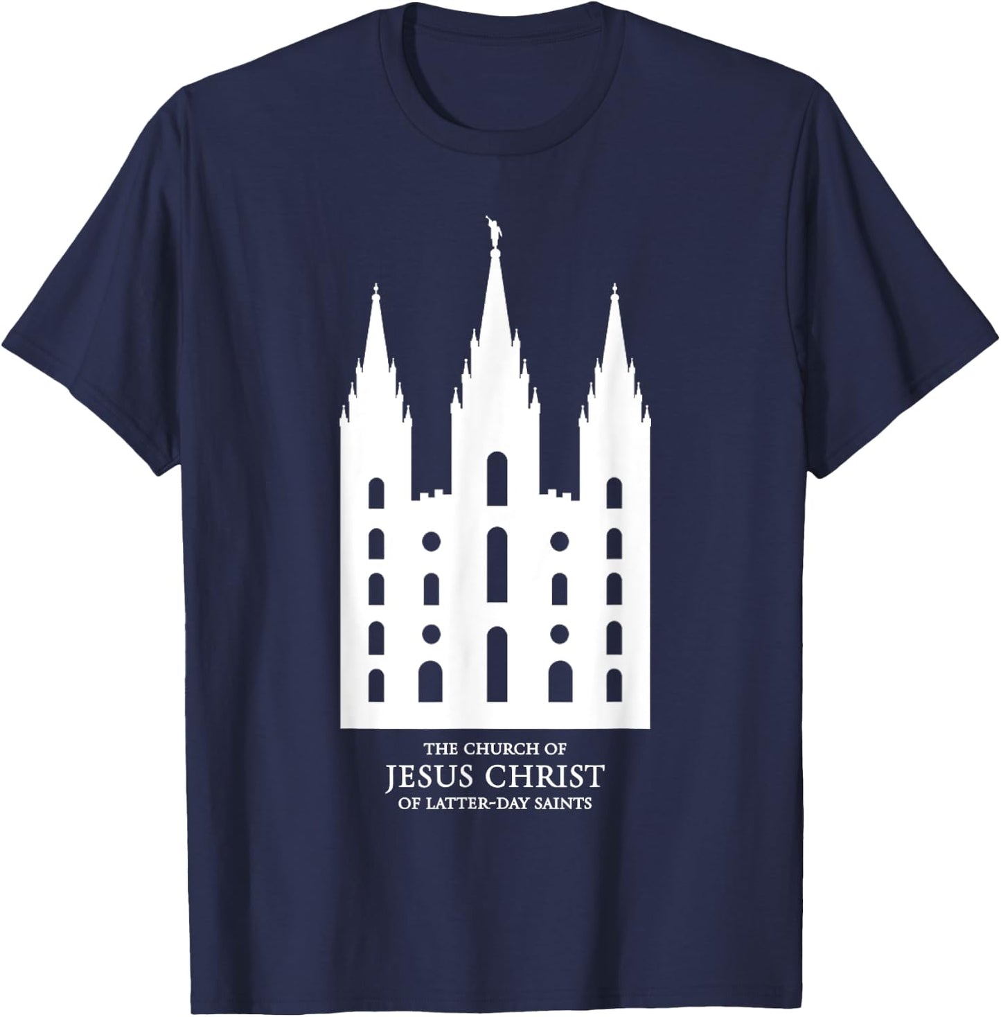 Mormon Latter-day Saints Temple - Salt Lake City, Utah T-Shirt - T-Shirt | Navy