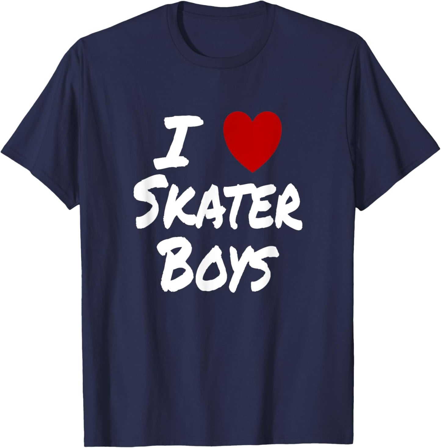 I Heart (Love) Skater Boys Alternative Emo Punk Sexy Hot T-Shirt - T-Shirt | Navy