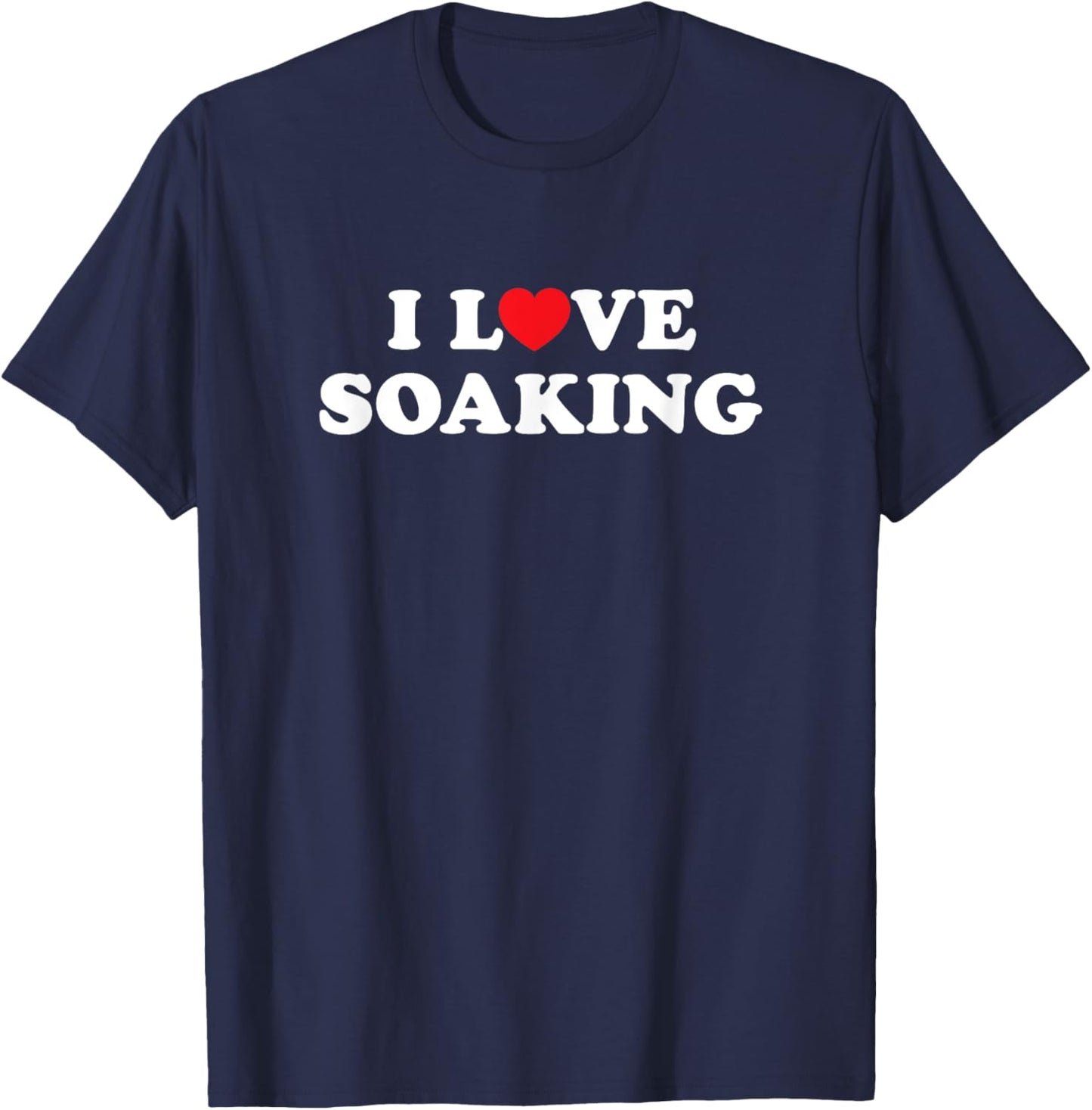 I Love Heart Soaking T-Shirt - T-Shirt | Navy