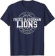 Freed-Hardeman University Lions Arch Vintage Classic Design T-Shirt - T-Shirt | Navy