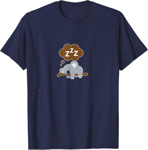 Cute Koala Shirt - Sleeping Koala Bear - Gift Men Women Kids T-Shirt - T-Shirt | Navy