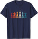 Chess Player Vintage Chess Pieces T-Shirt - T-Shirt | Navy