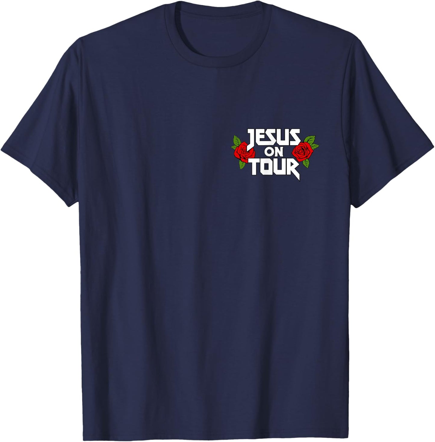 Jesus on Tour Jesus Freak Funny Christian Youth Group T-Shirt - T-Shirt | Navy