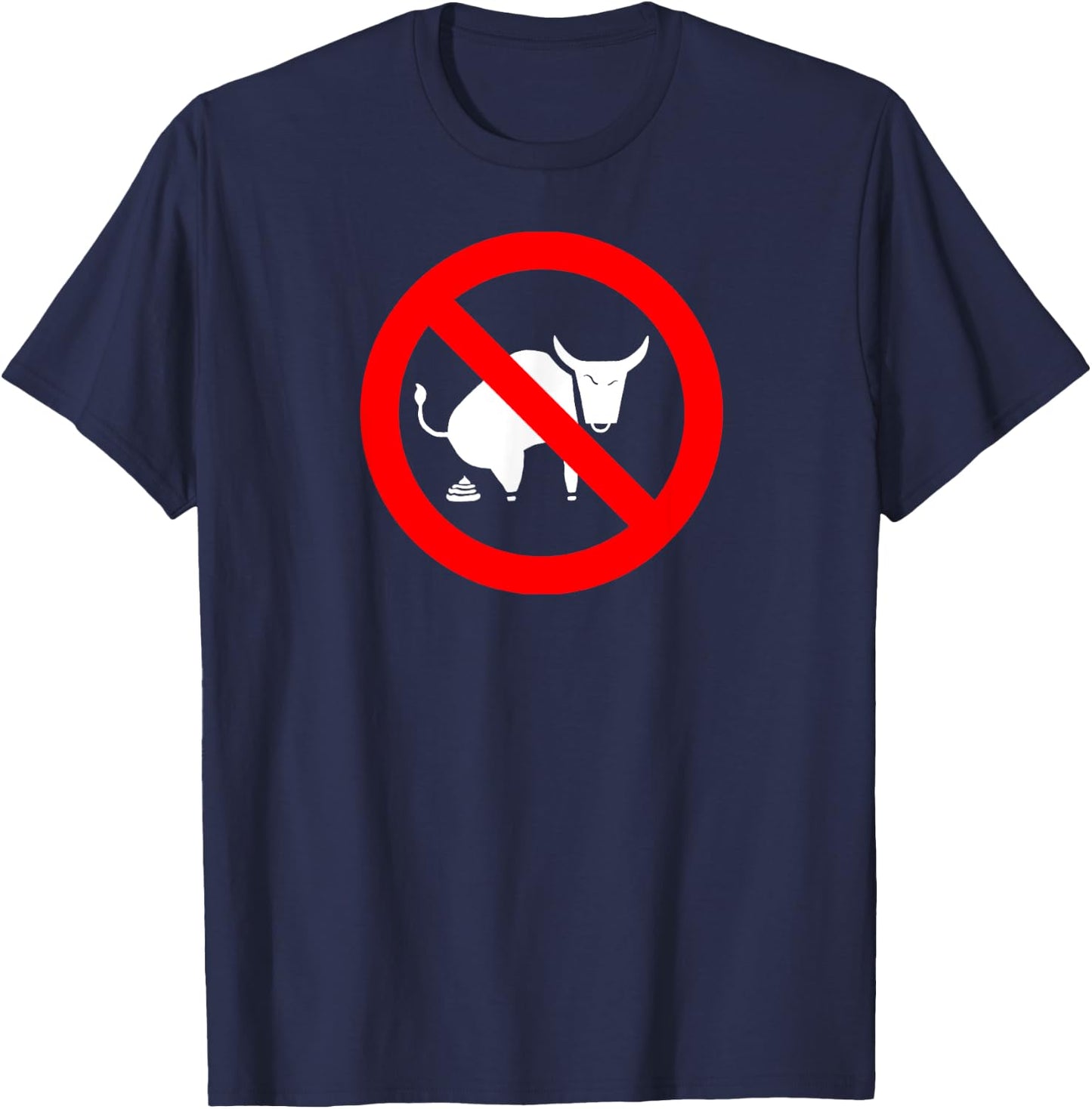 No Bullshit Teez -Adults Black Cotton Blend Short Sleeve Small T-Shirt - T-Shirt | Navy