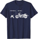 Your Uncle vs. My Uncle - Biker Edition Men Women Youth T-Shirt - T-Shirt | Navy