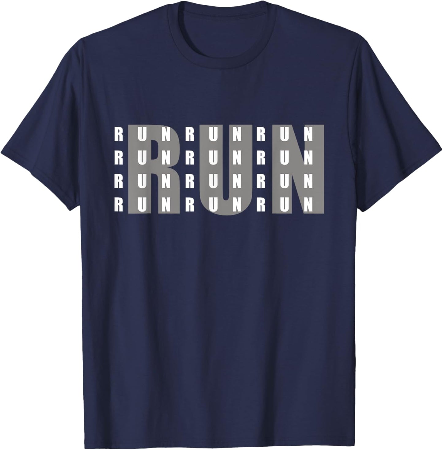 BASBO Run Runner Running T-Shirt - T-Shirt | Navy