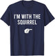 I'm With The Squirrel Halloween Costume Party Matching T-Shirt - T-Shirt | Navy