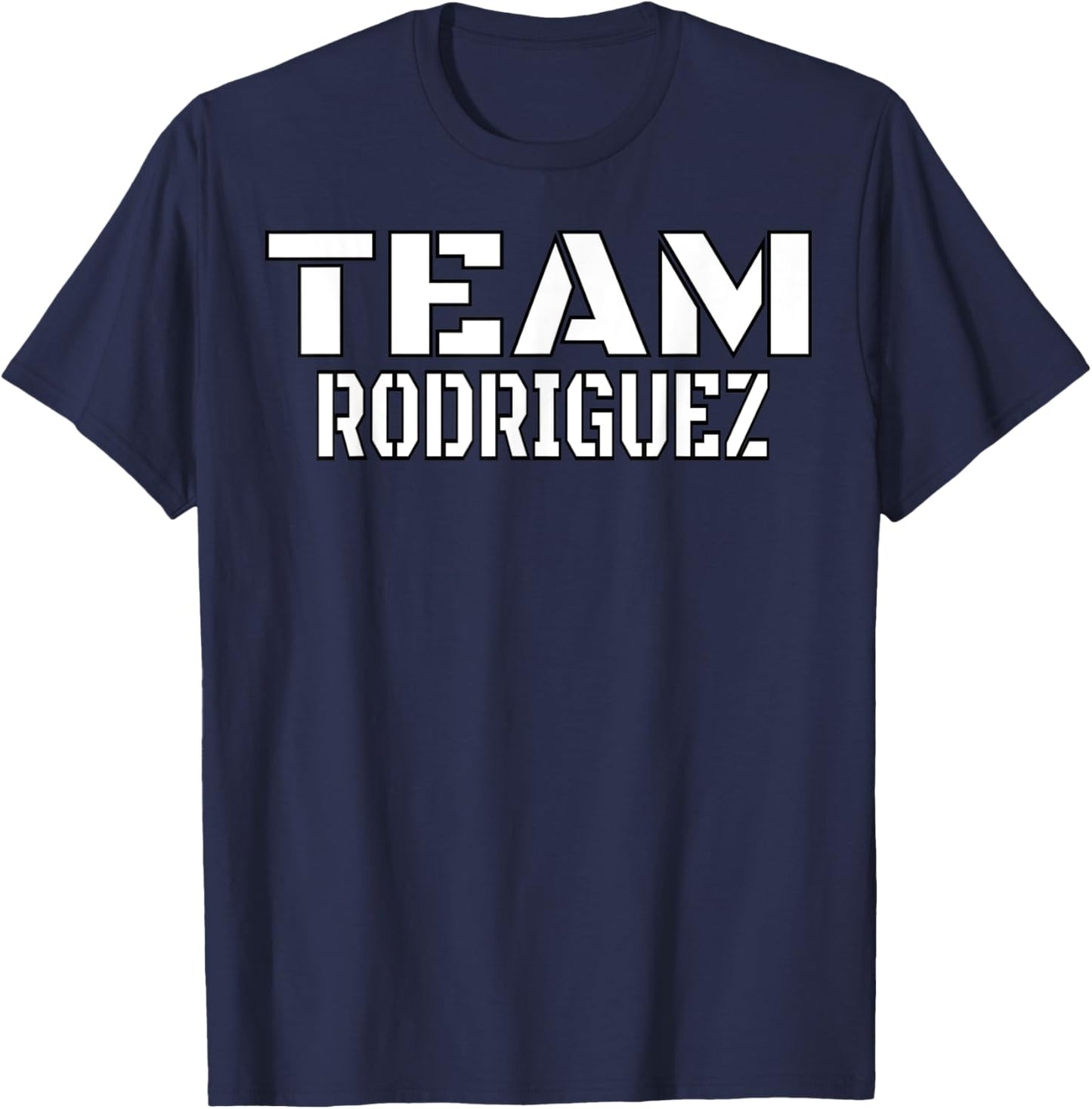 Team Rodriguez Family Custom T-Shirt - T-Shirt | Navy