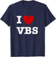 VBS I love Vacation Bible School Christian VBS Church Jesus T-Shirt - T-Shirt | Navy