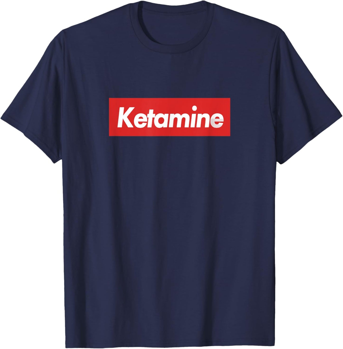 Meme Ketamine Horse -Adults Black Classic Fit Short Sleeve T-Shirt - T-Shirt | Navy