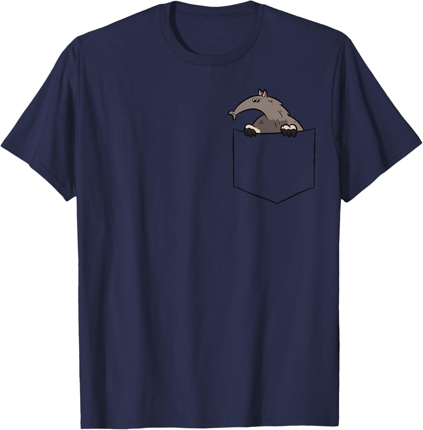 Anteater Aardvark In a Pocket Anteater T-Shirt - T-Shirt | Navy
