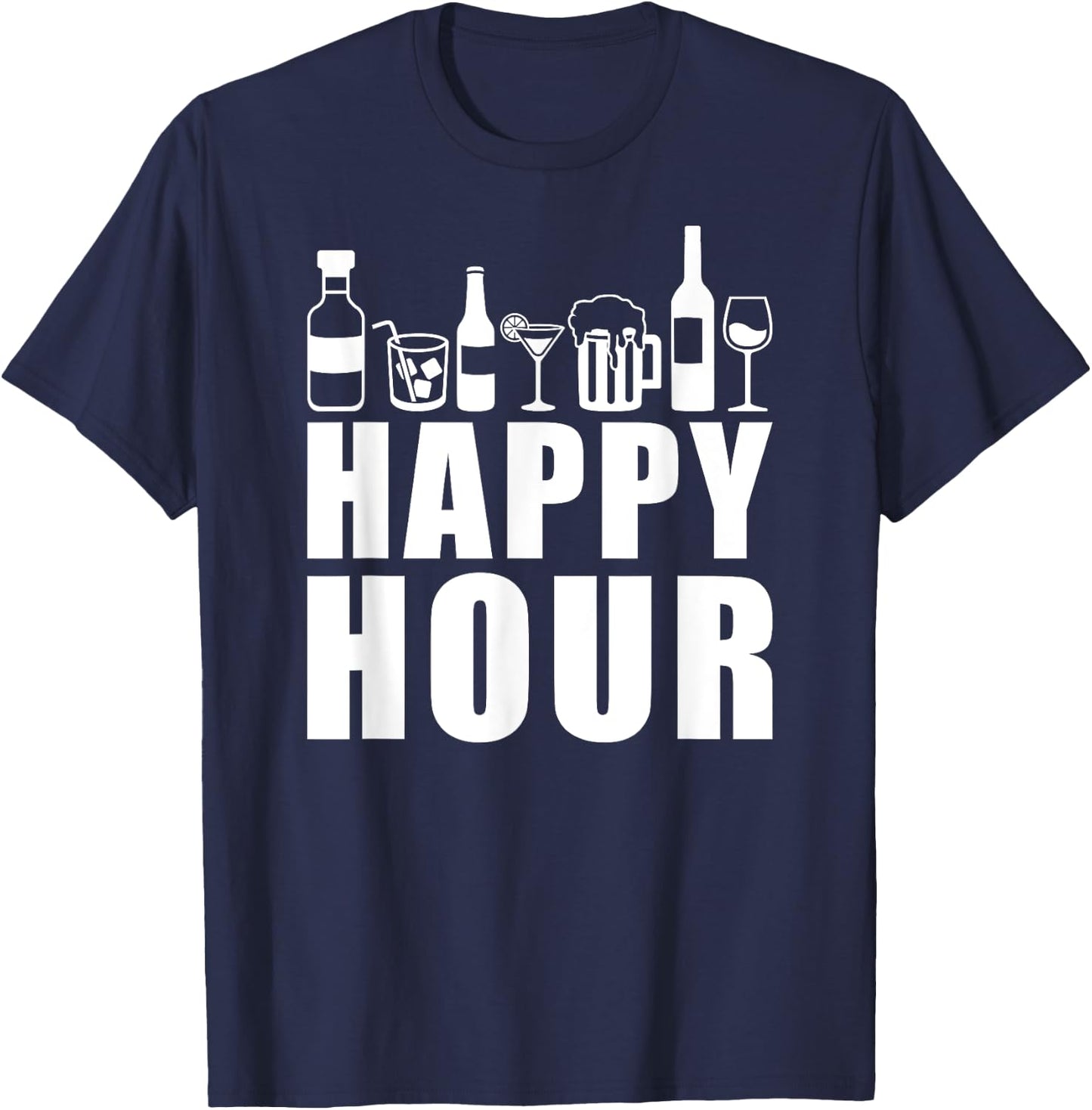 Happy Hour T-Shirt - T-Shirt | Navy
