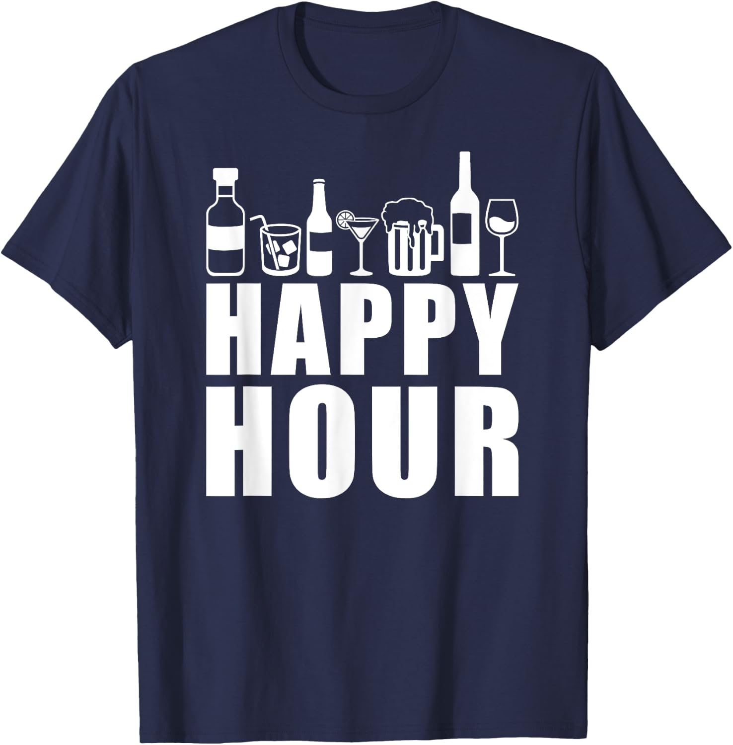 Happy Hour T-Shirt - T-Shirt | Navy