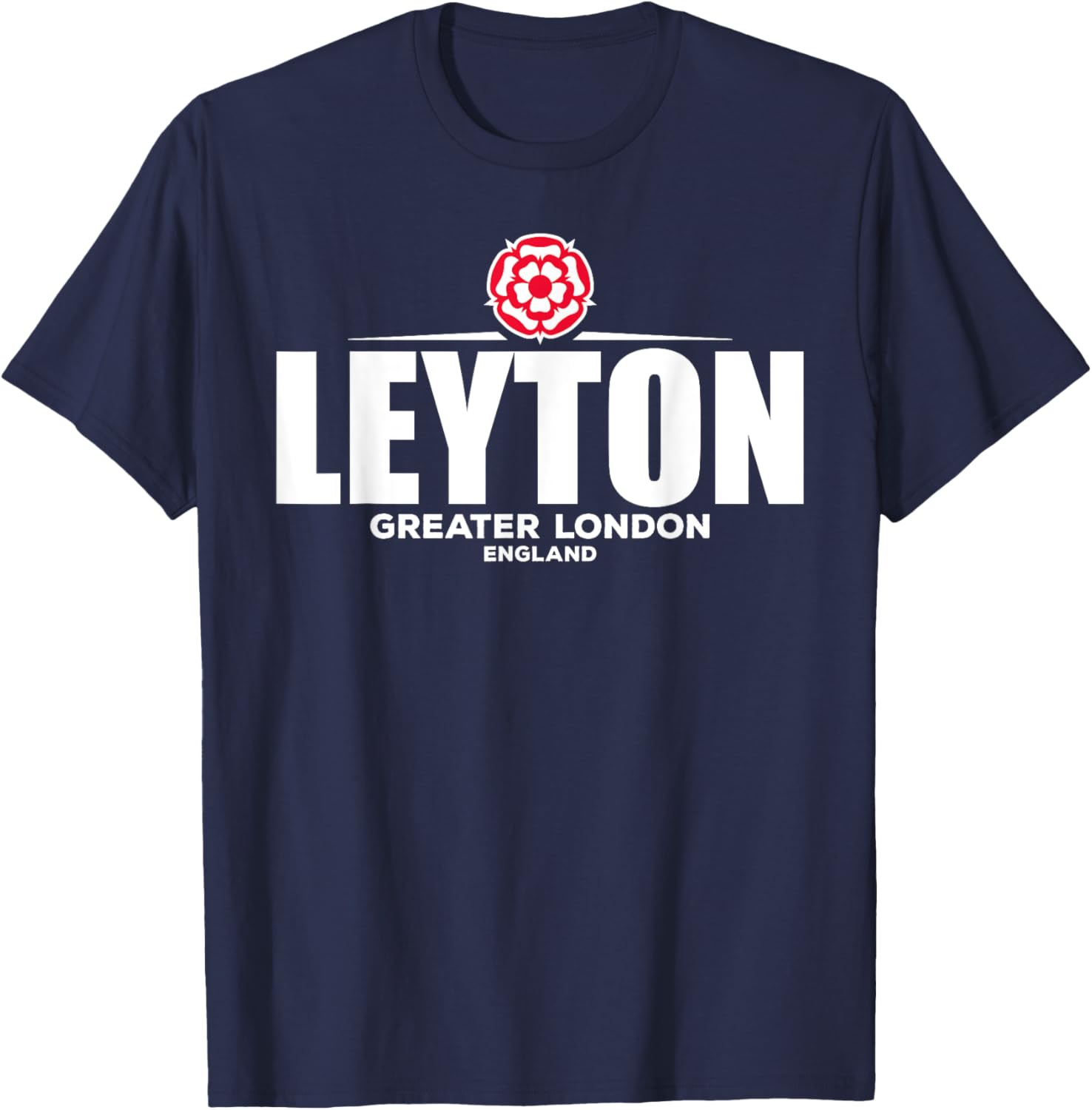 Leyton Greater London England T-Shirt - T-Shirt | Navy
