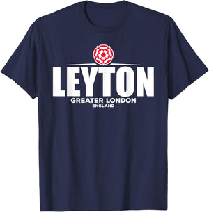 Leyton Greater London England T-Shirt - T-Shirt | Navy