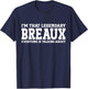 Breaux Surname Funny Team Family Last Name Breaux T-Shirt - T-Shirt | Navy