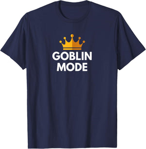 Goblin Mode King T-Shirt - T-Shirt | Navy