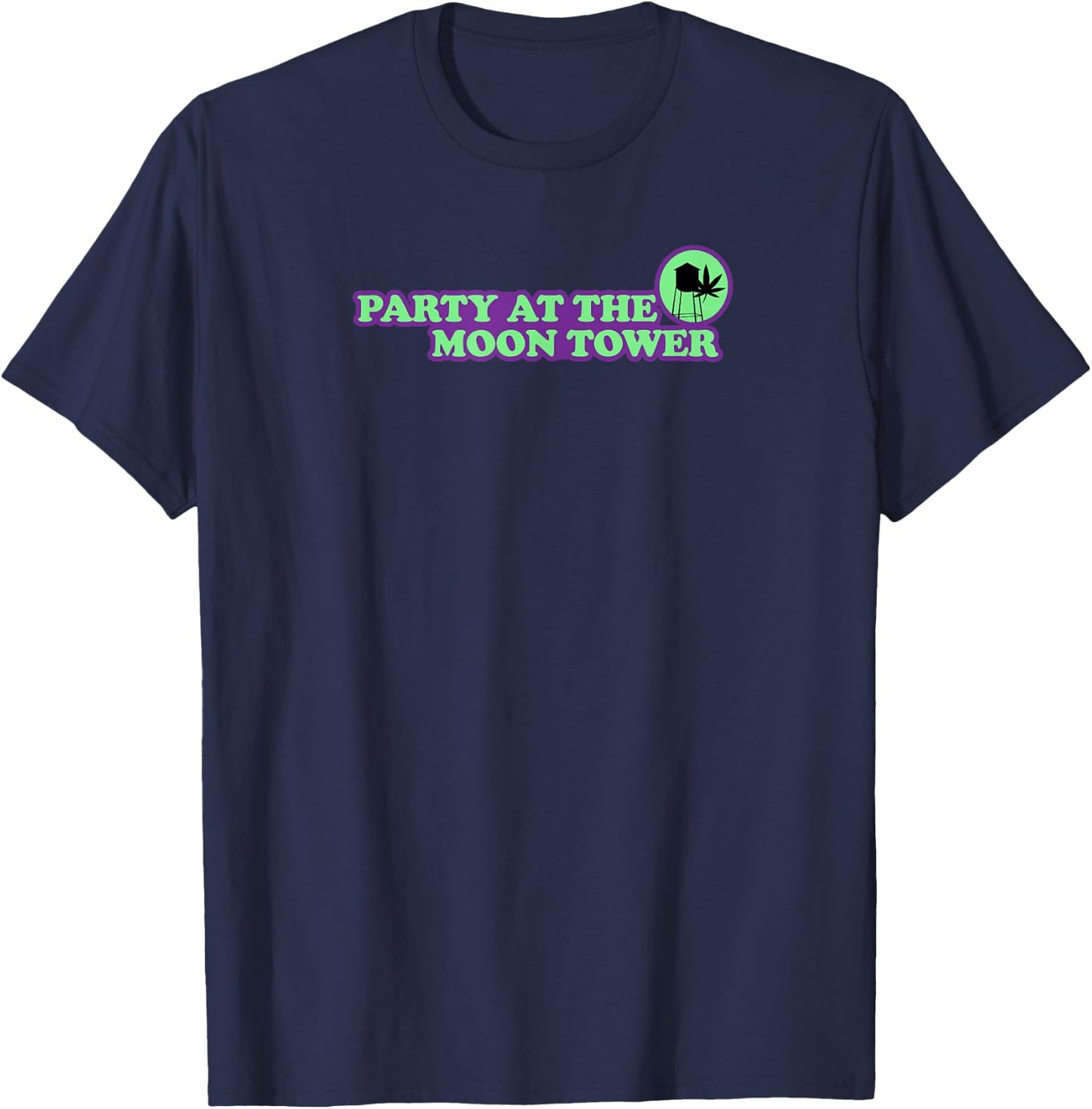 Party at the Moon Tower T-Shirt - T-Shirt | Navy