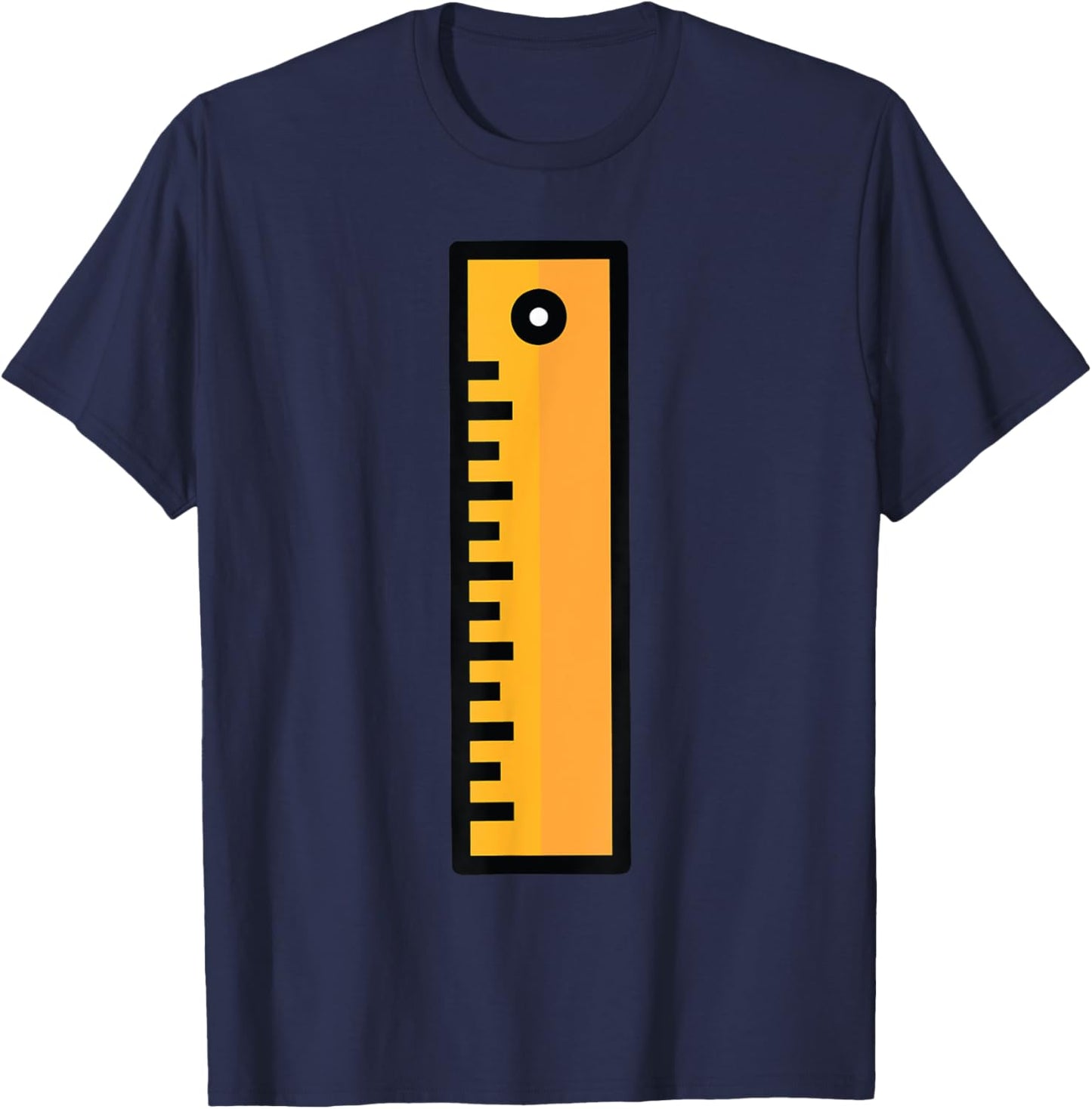 Ruler Halloween Costume for Teachers Students T-Shirt - T-Shirt | Navy