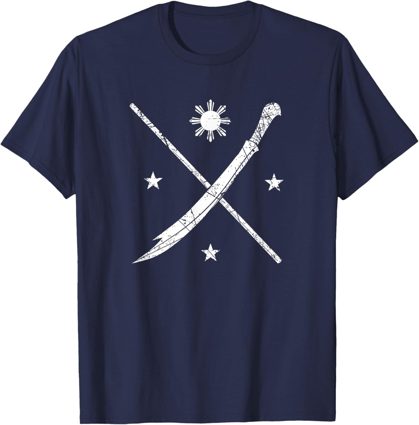 Philippines Proud Martial Arts Kali Eskrima Arnis Fighter T-Shirt - T-Shirt | Navy