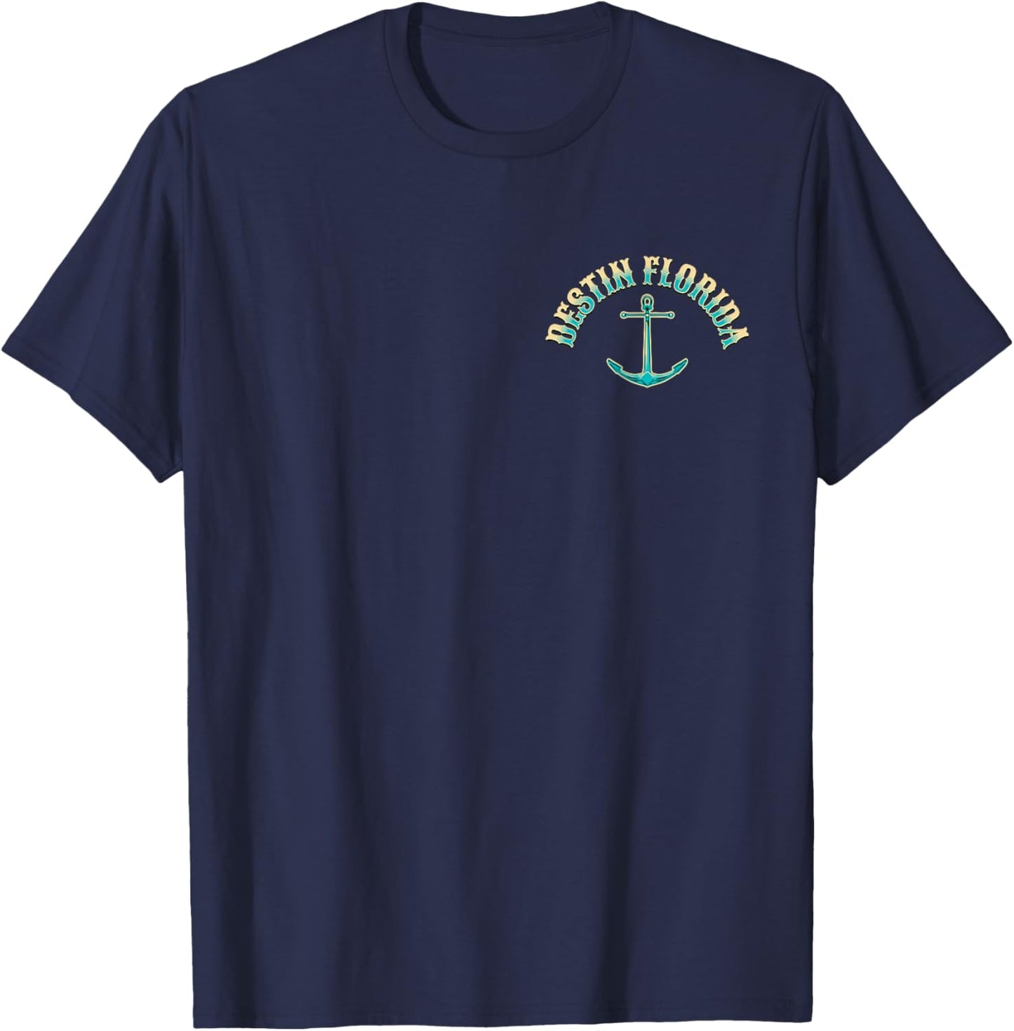 Destin Florida USA Fishing Design T-Shirt - T-Shirt | Navy