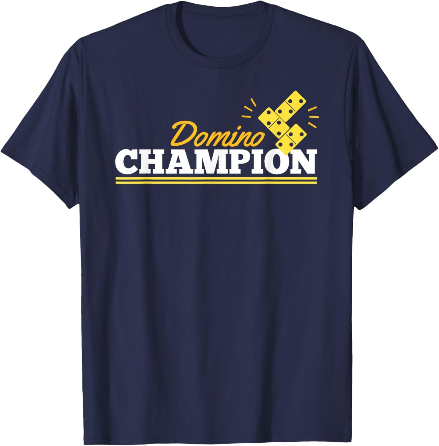 DOMINO CHAMPION Dominoes shirt women & kids Trophy T-Shirt - T-Shirt | Navy