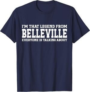Belleville Hometown IL Illinois Home Roots City Belleville T-Shirt - T-Shirt | Navy