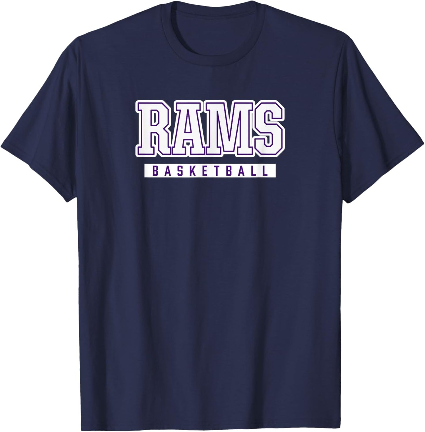 Rams Basketball North Thurston High School T-Shirt - T-Shirt | Navy