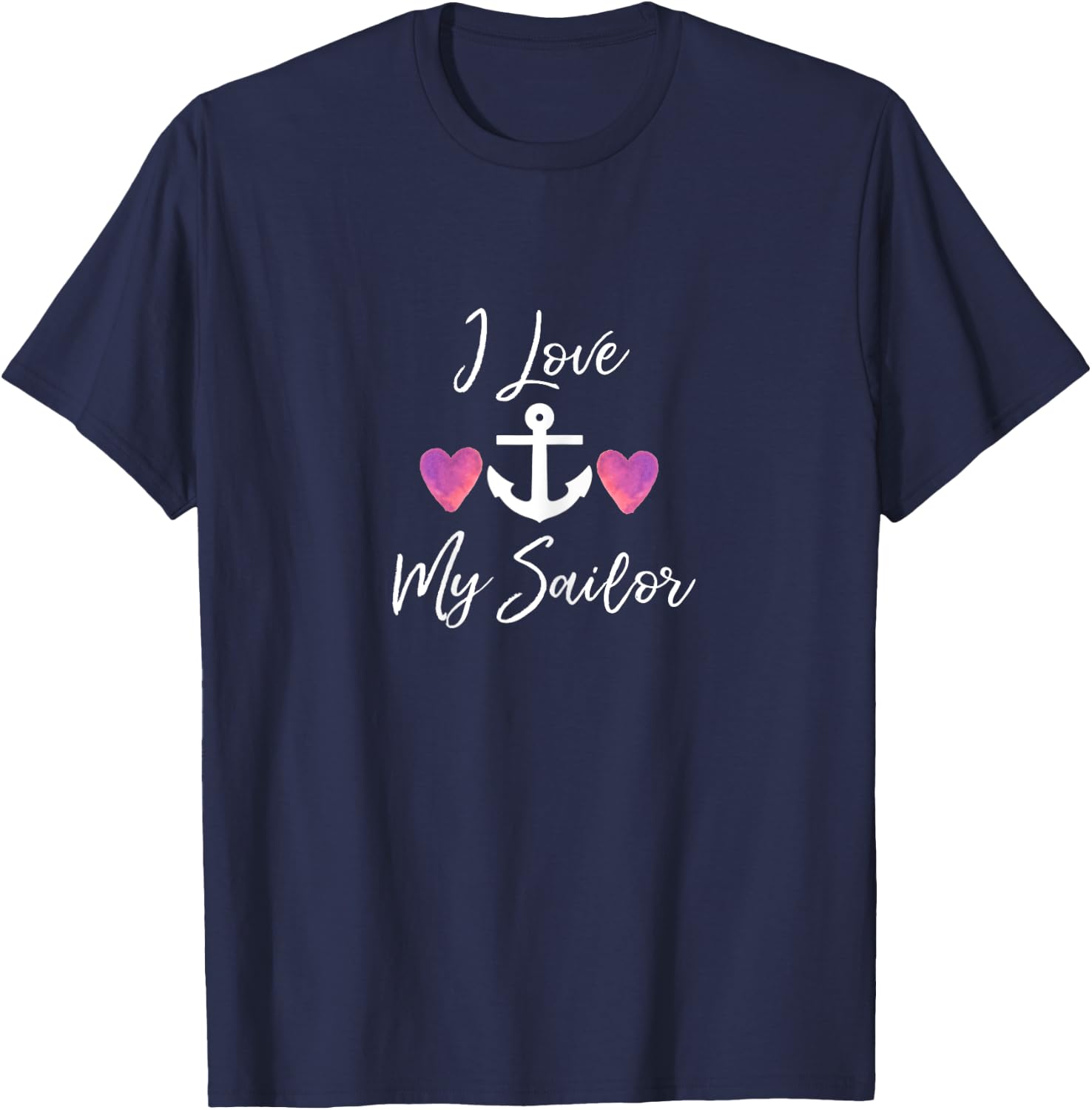 I Love My-Sailor - Navy Military Wife T-Shirt - T-Shirt | Navy
