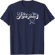 Allegedly Ostrich Retro Flightless Bird Lover Funny Gift T-Shirt - T-Shirt | Navy