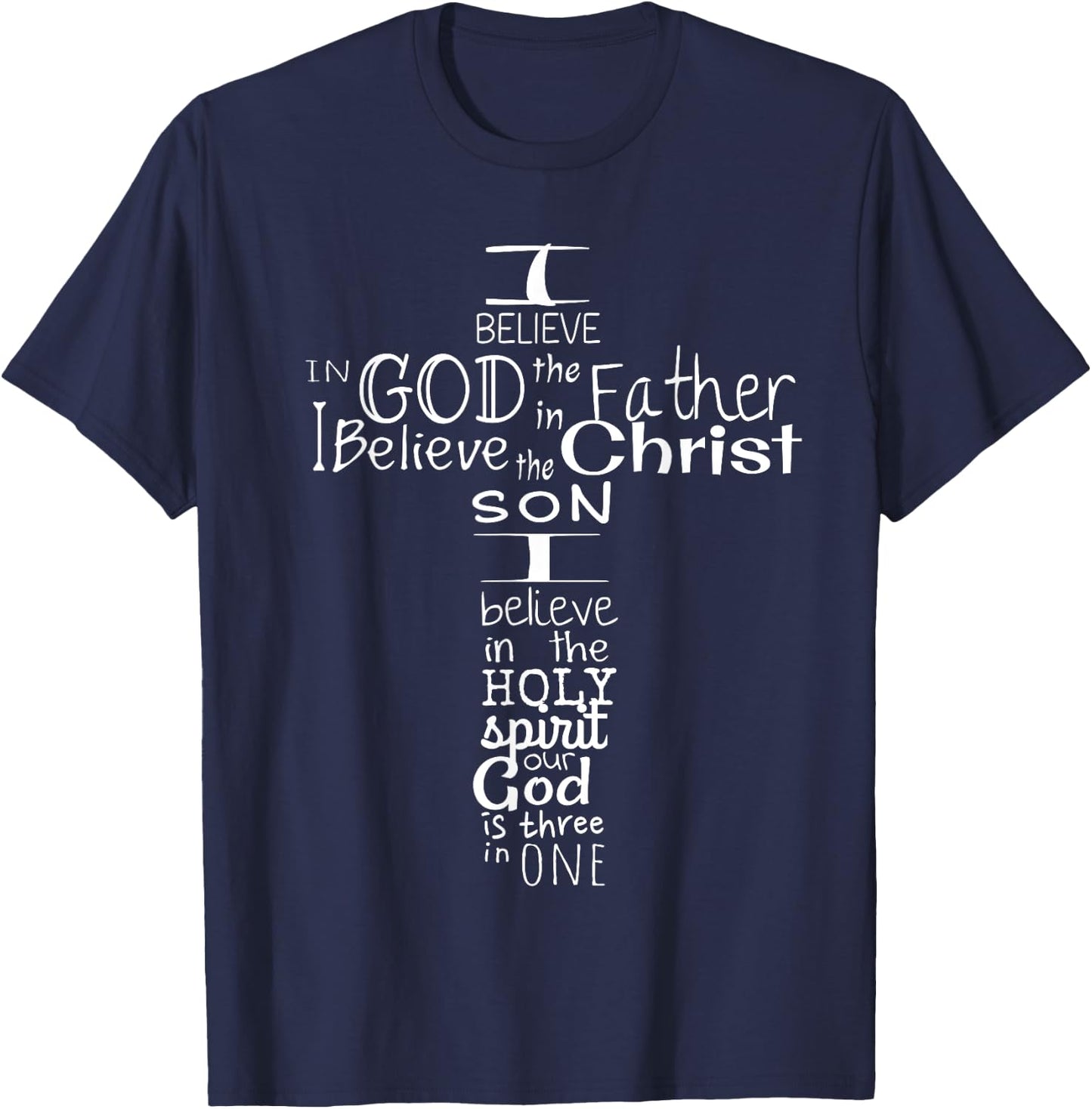 This I Believe Christian T-Shirt - T-Shirt | Navy