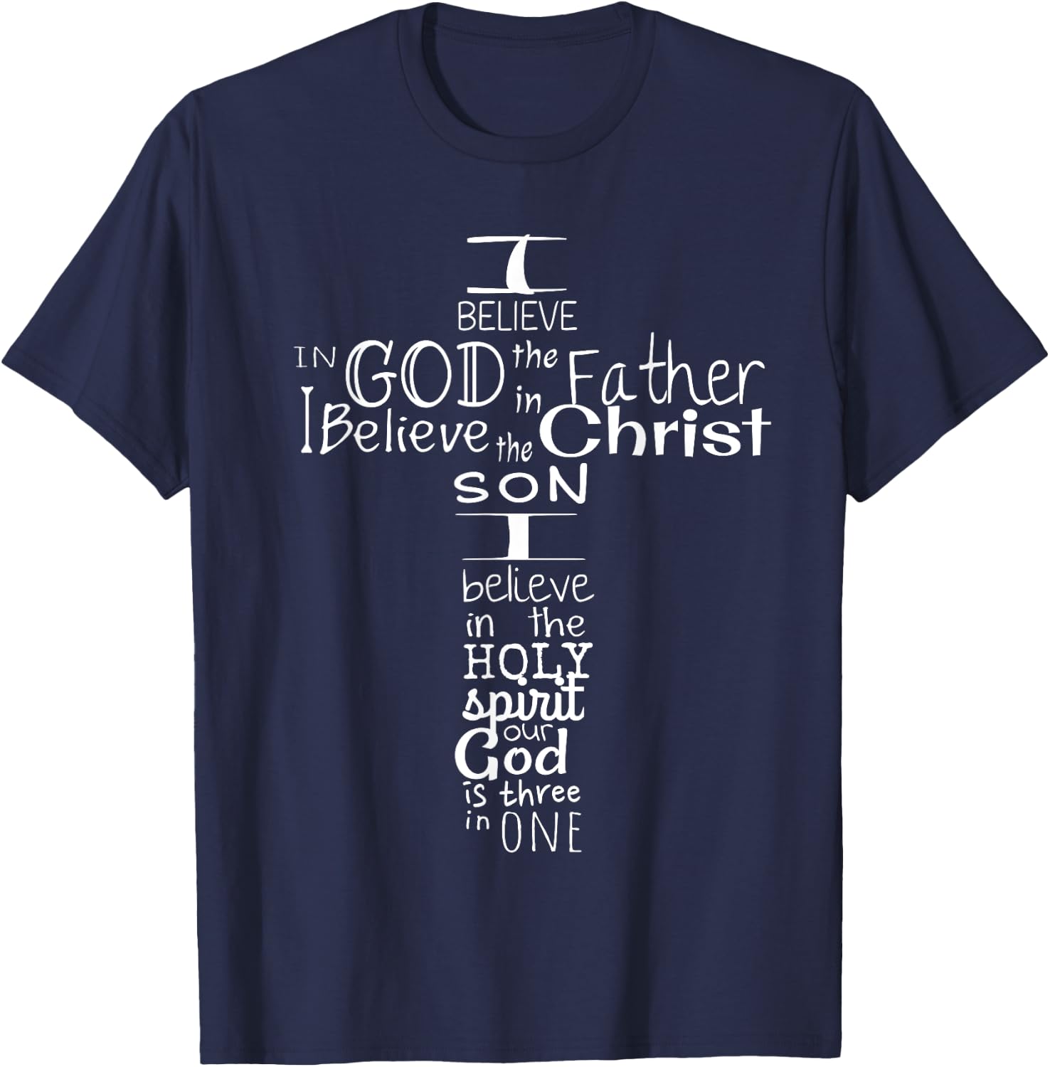 This I Believe Christian T-Shirt - T-Shirt | Navy