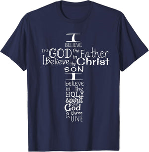 This I Believe Christian T-Shirt - T-Shirt | Navy