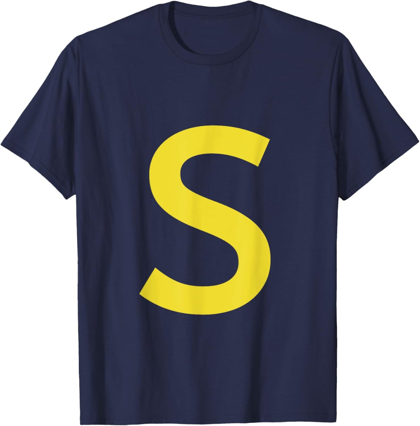 letter S funny chipmunk group matching halloween costume T-Shirt - T-Shirt | Navy