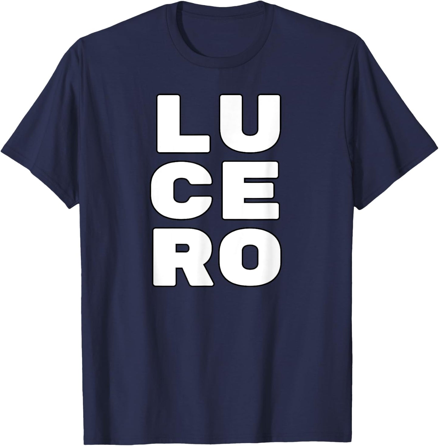 LUCERO Personalized Retro Girls Custom LUCERO Name T-Shirt - T-Shirt | Navy