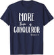 More Than a Conqueror in Jesus Christ Romans 8 Faith Victory T-Shirt - T-Shirt | Navy
