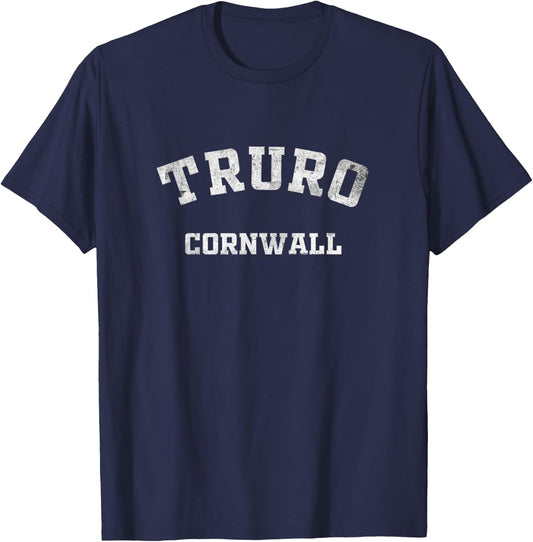 Truro Cornwall Gifts England Vintage Souvenirs Apparel T-Shirt - T-Shirt | Navy