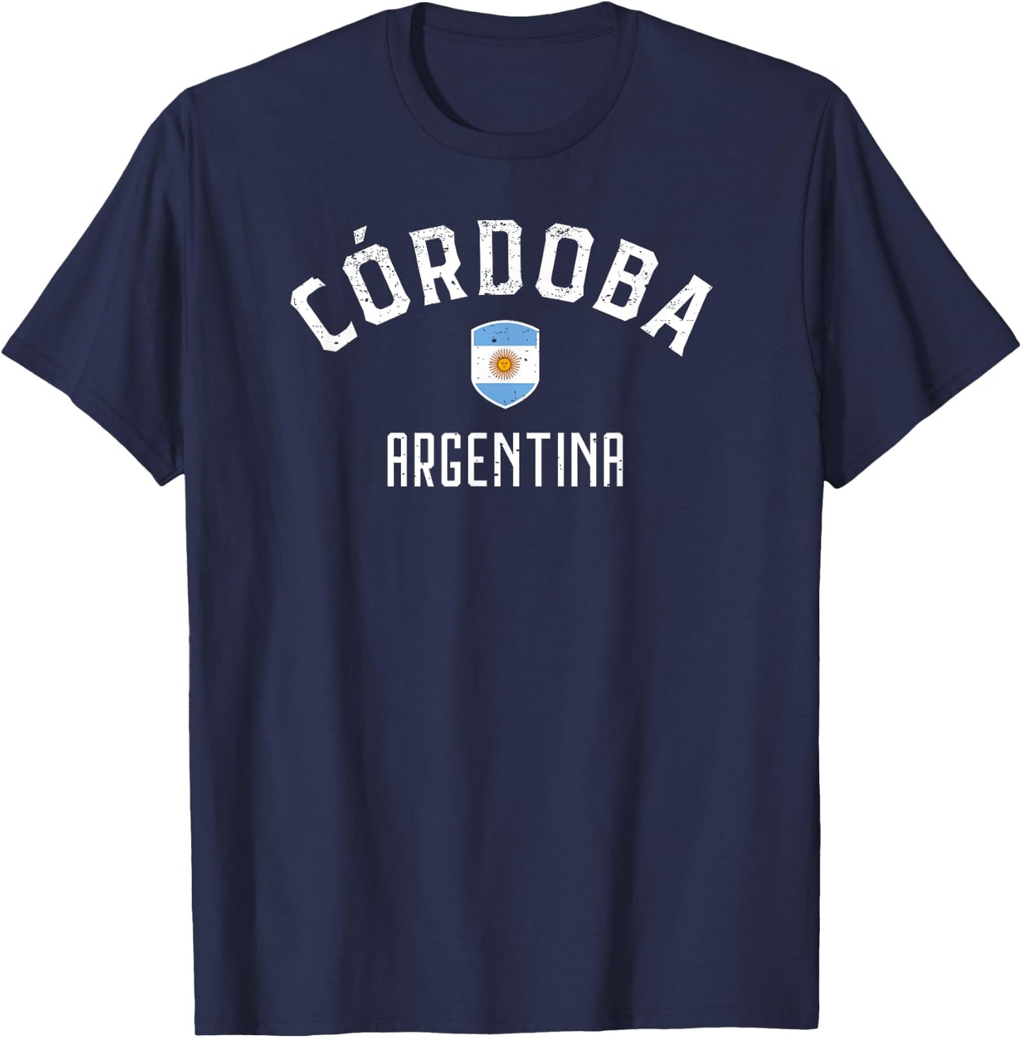 Cordoba Argentina - Argentinian Flag T-Shirt - T-Shirt | Navy