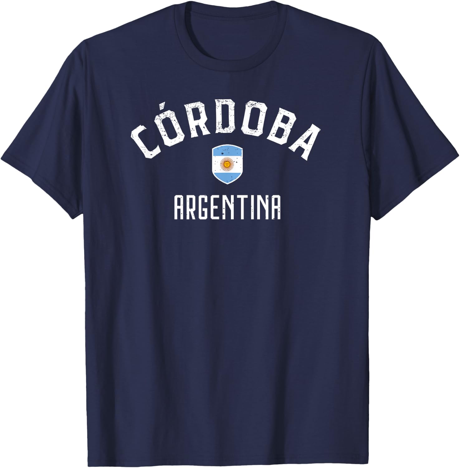 Cordoba Argentina - Argentinian Flag T-Shirt - T-Shirt | Navy