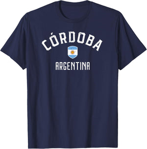 Cordoba Argentina - Argentinian Flag T-Shirt - T-Shirt | Navy