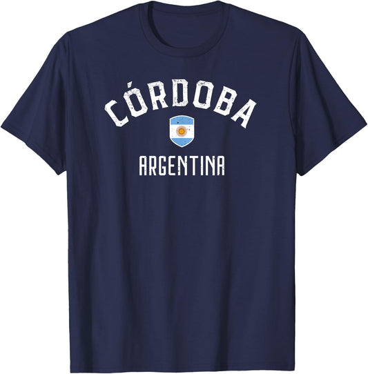 Cordoba Argentina - Argentinian Flag T-Shirt - T-Shirt | Navy