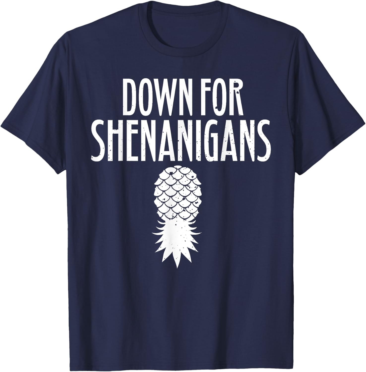 Swingers Down For Shenanigans Pineapple Swinger Party T-Shirt - T-Shirt | Navy